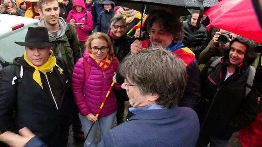 Puigdemont no se suma por &quot;trabajo&quot; a una marcha de protesta en Waterloo