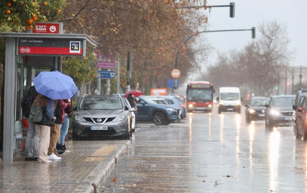 Temporal de lluvia en València