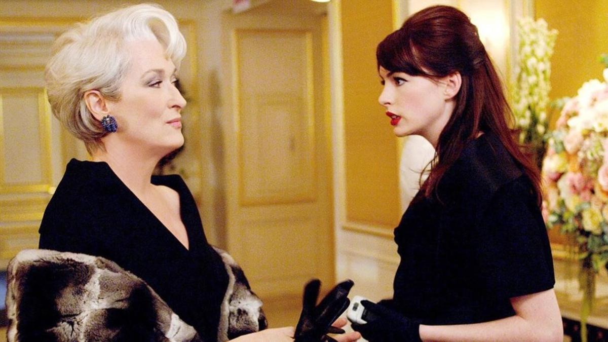 Meryl Streep y Anne Hathaway, en la película 'El diablo viste de Prada'