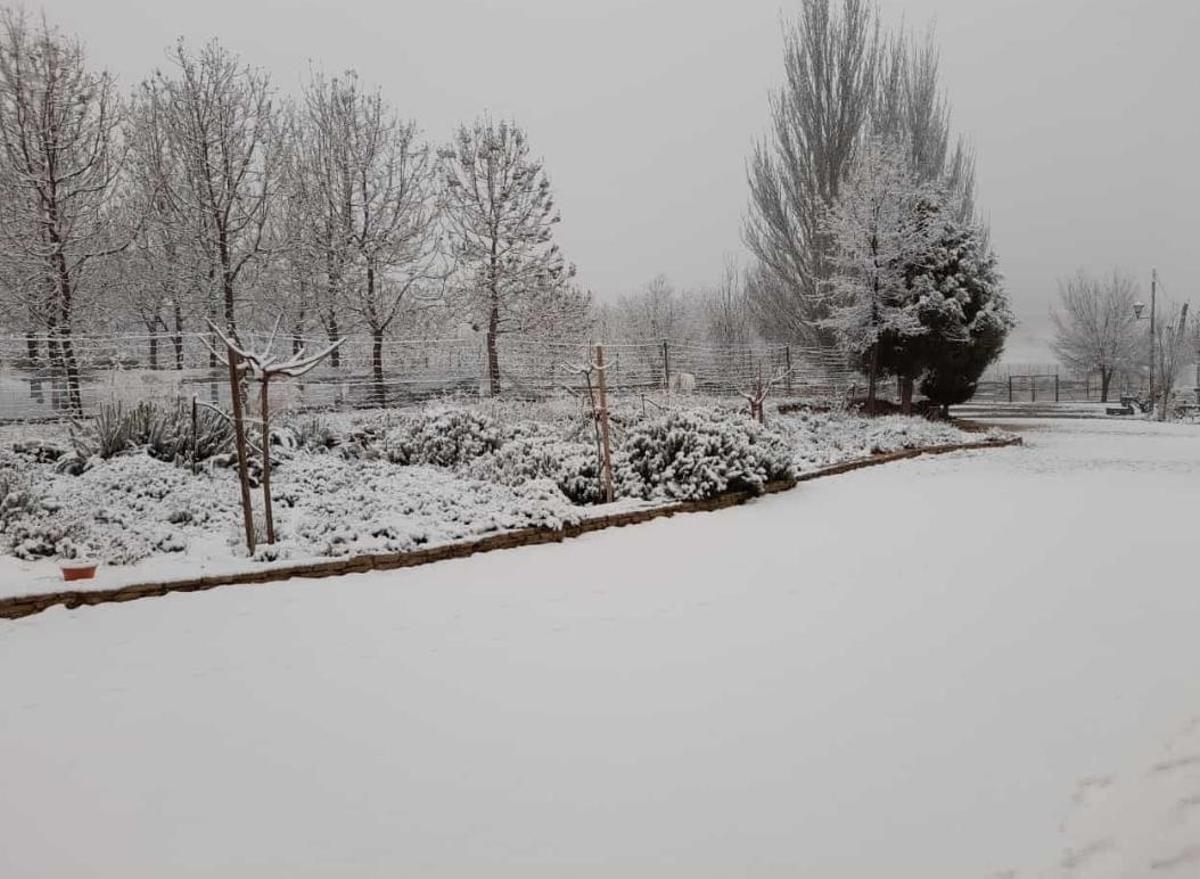Nieve en Inazares, este martes