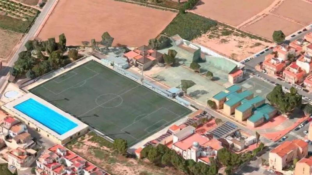El complejo deportivo proyectado en Albuixech.