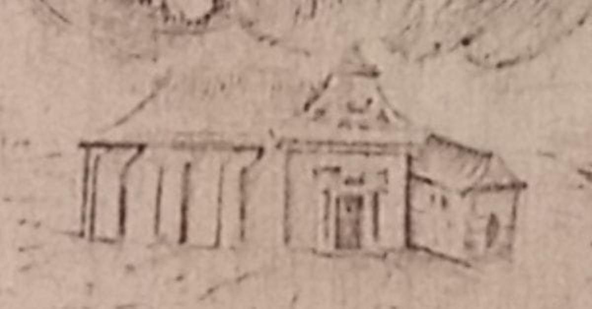 Grabado de 1741 de la ermita de la Virgen del Viso