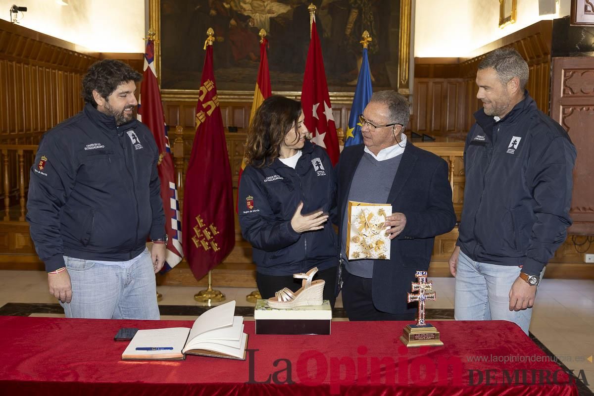 Así ha sido la visita de Isabel Díaz Ayuso a Caravaca de la Cruz