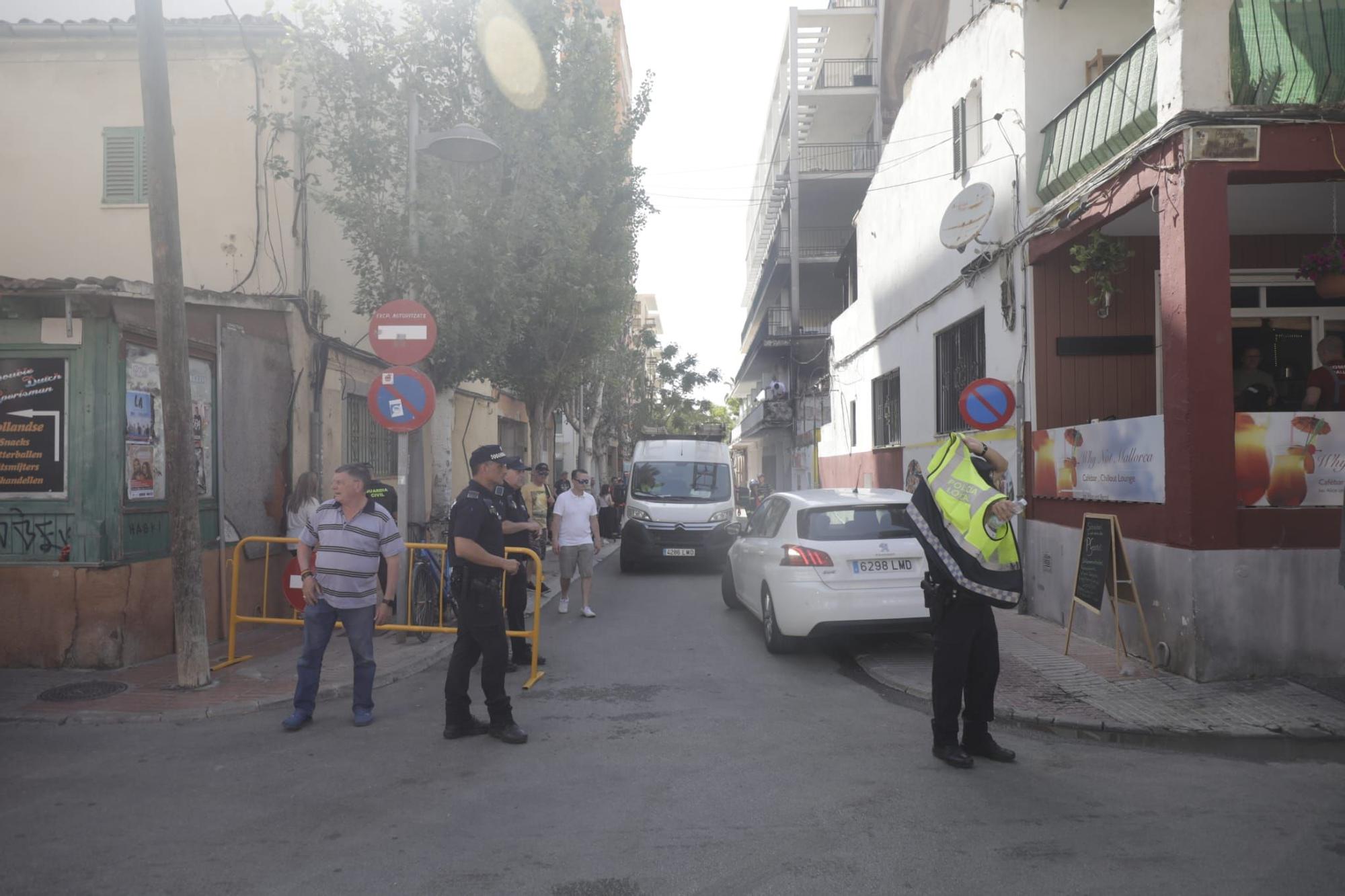 Dos heridos en un incendio en un edificio de s'Arenal de Llucmajor