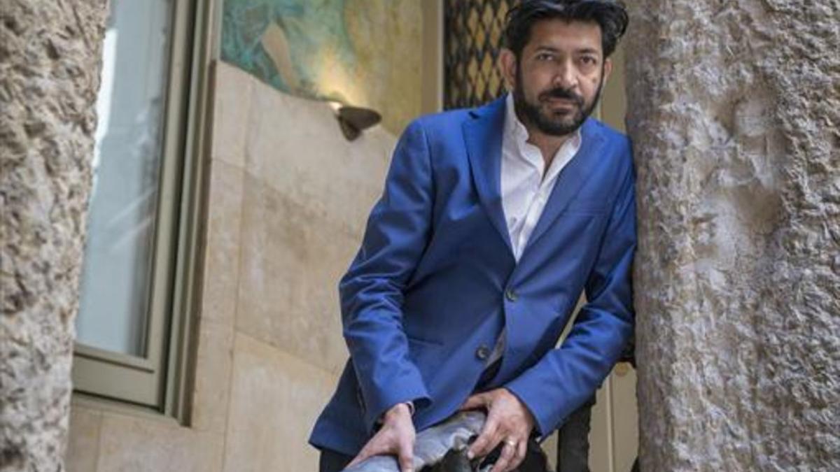 Siddhartha Mukherjee,ayer en la Pedrera.