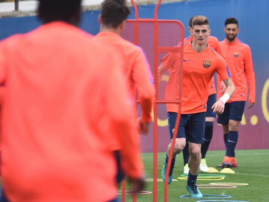 Entrenament del Barça juvenil