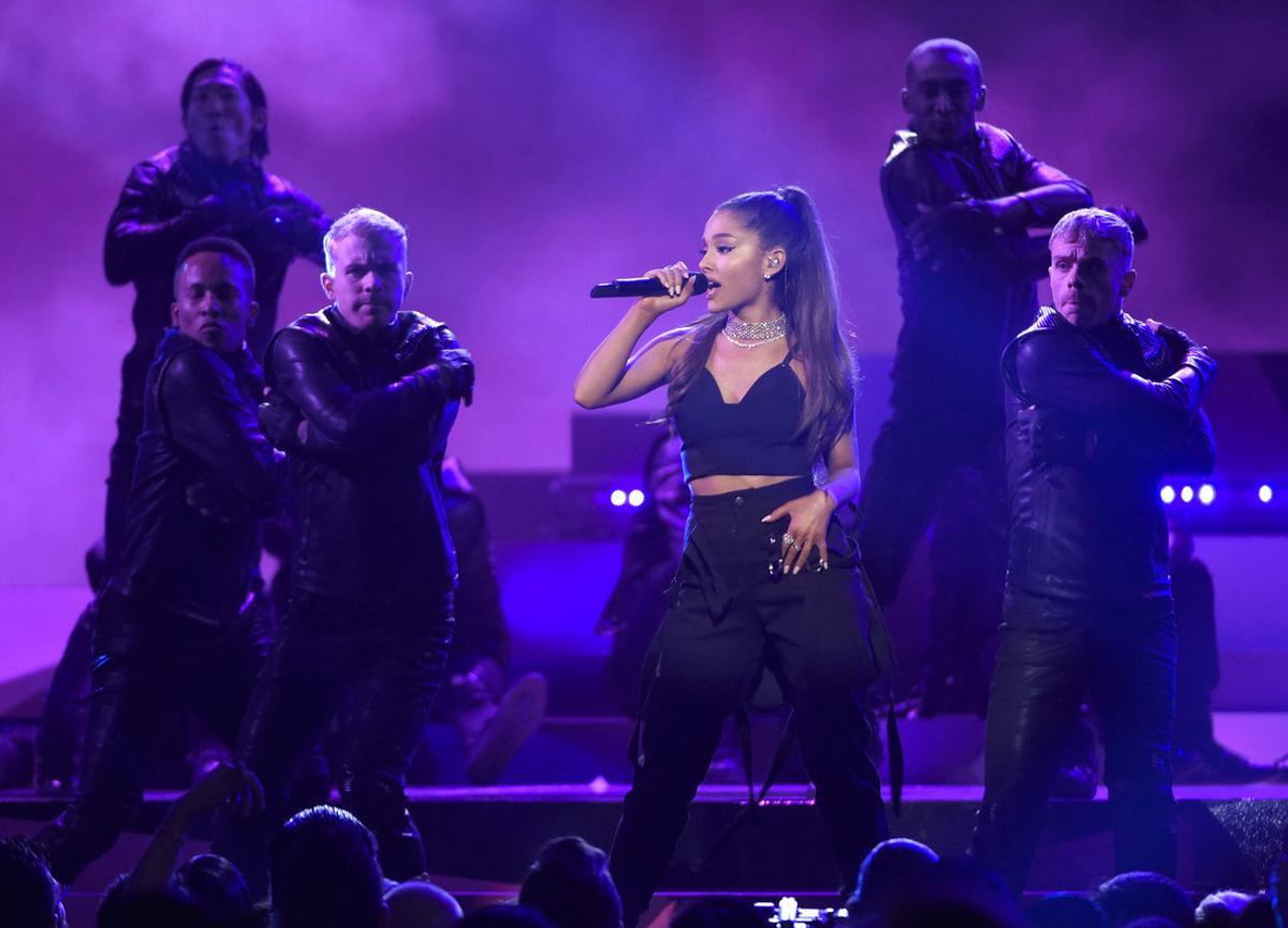 Ariana Grande performs at the Billboard Music Awards at the T-Mobile Arena on Sunday, May 22, 2016, in Las Vegas. (Photo by Chris Pizzello/Invision/AP)