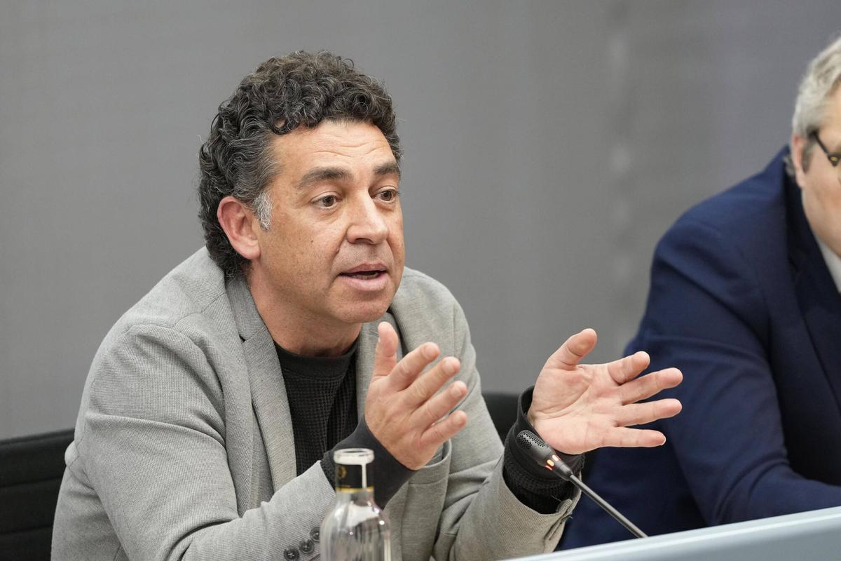 David Bondia durante una comparecencia.
