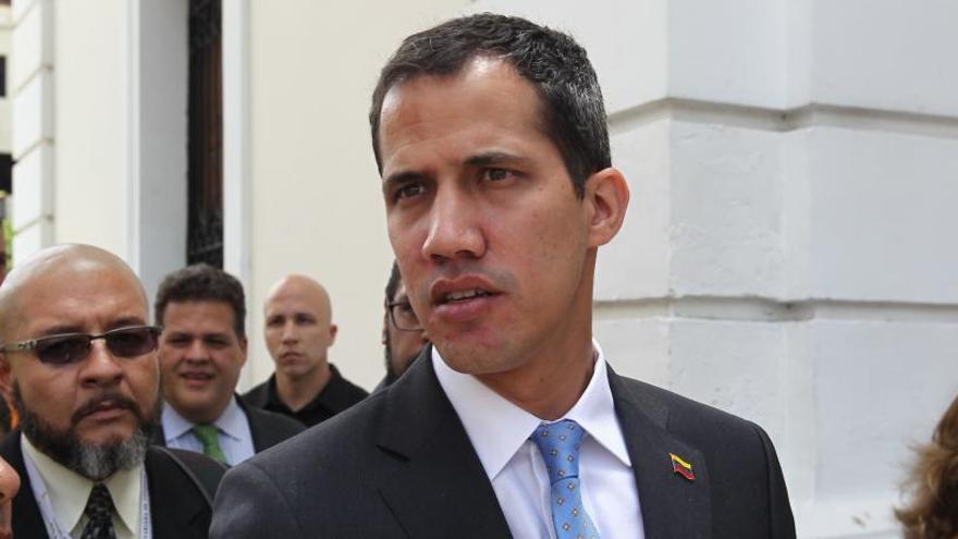 El jefe del Parlamento, Juan Guaidó.