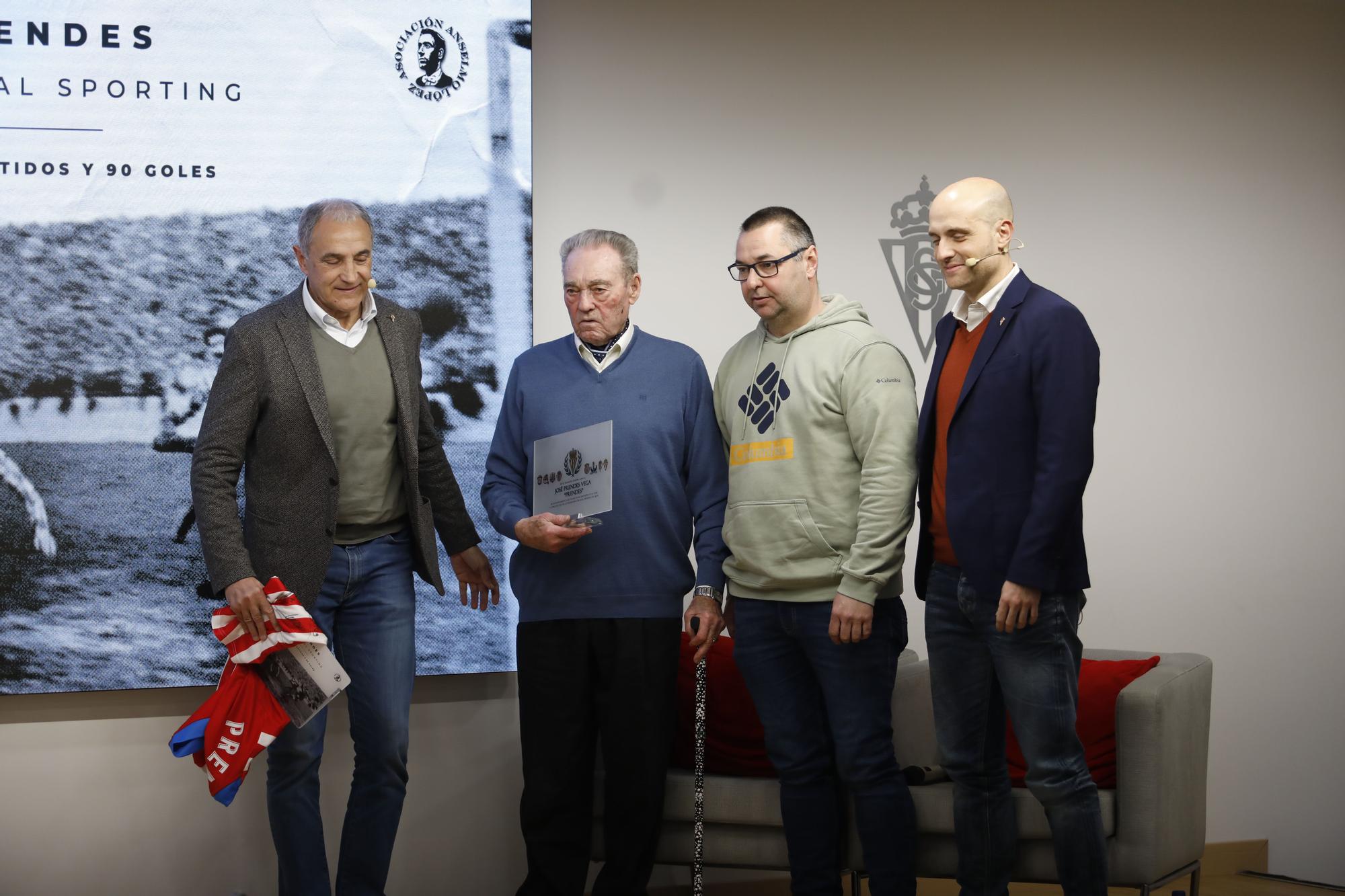 El homenaje del Sporting a Prendes, en imágenes