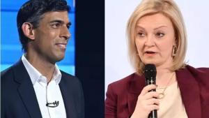 Rishi Sunak y Liz Truss.