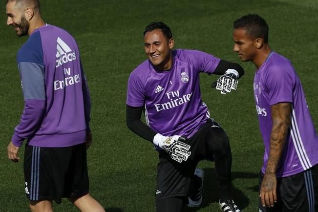 Entrenamiento del Real Madrid antes de su viaje a Gran Canaria