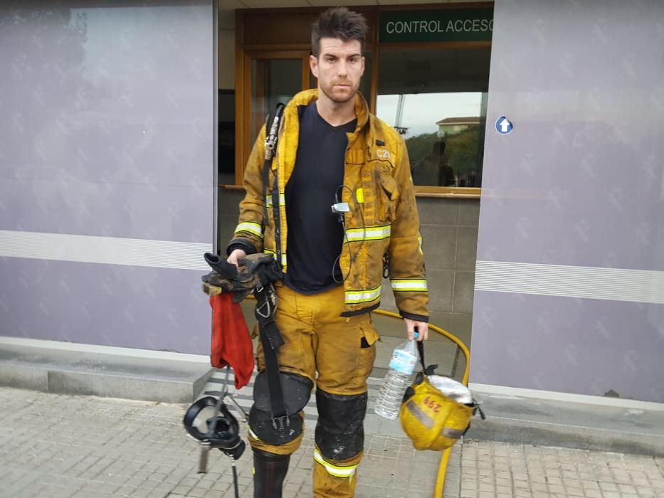 Incendio en la Comandancia de la Guardia Civil de Palma