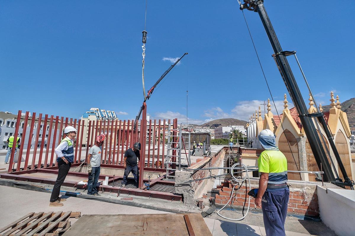 Visita a las obras del Viera y Clavijo Visita a las obras del Viera y Clavijo
