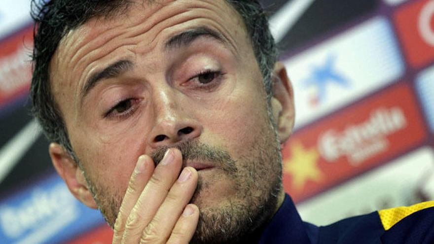 El técnico azulgrana, Luis Enrique