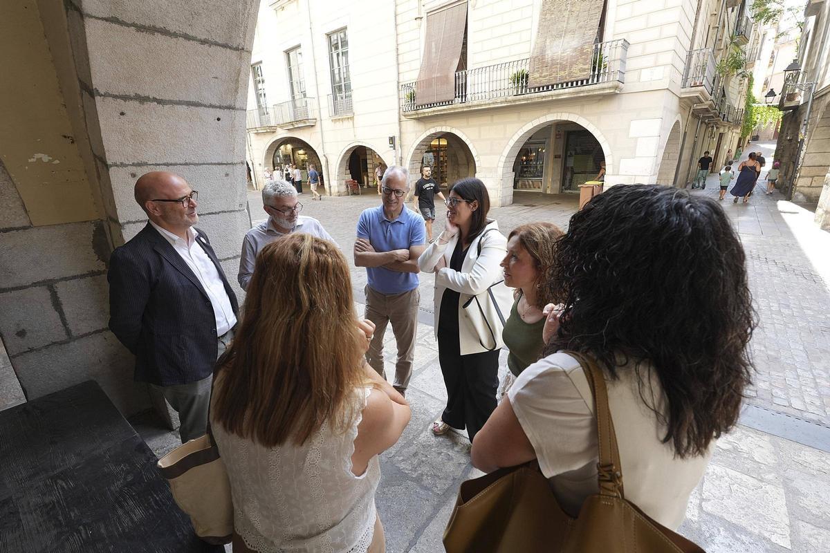 Els regidors de Junts, aquest dimarts.