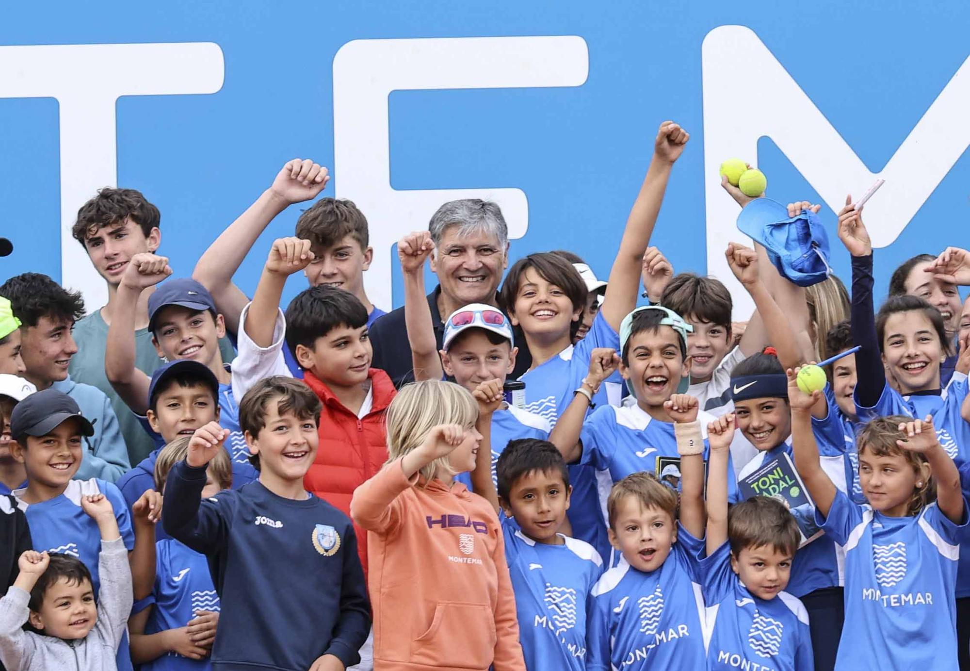 Toni Nadal ofrece una charla en la pista central sobre motivación en Montemar