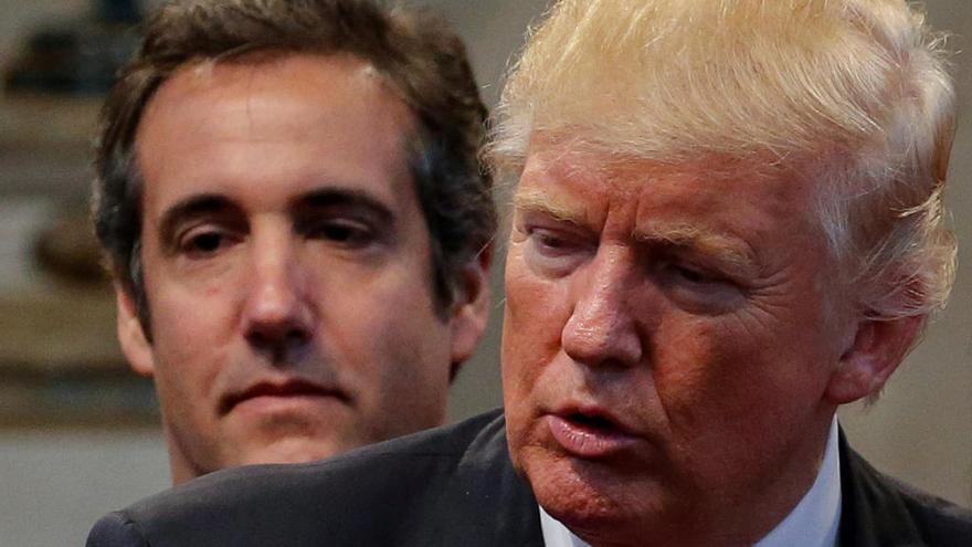 Trump y Cohen, en 2016.