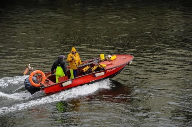Pesca de lamprea en el río Ulla (Pontecesures)