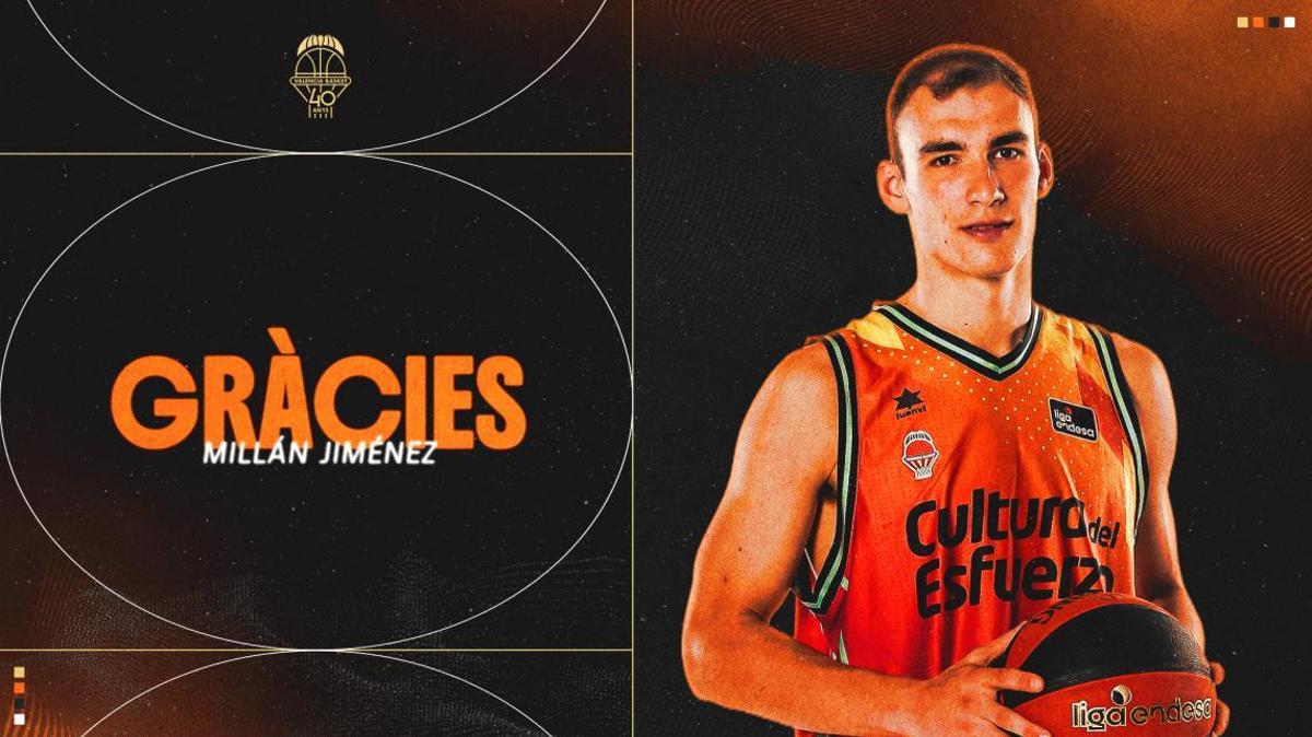 Millán Jiménez, desvinculado del Valencia Basket