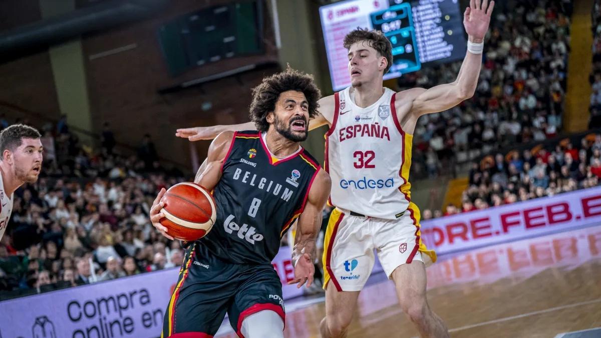 Mario Saint-Supéry, durante el partido contra Bélgica.