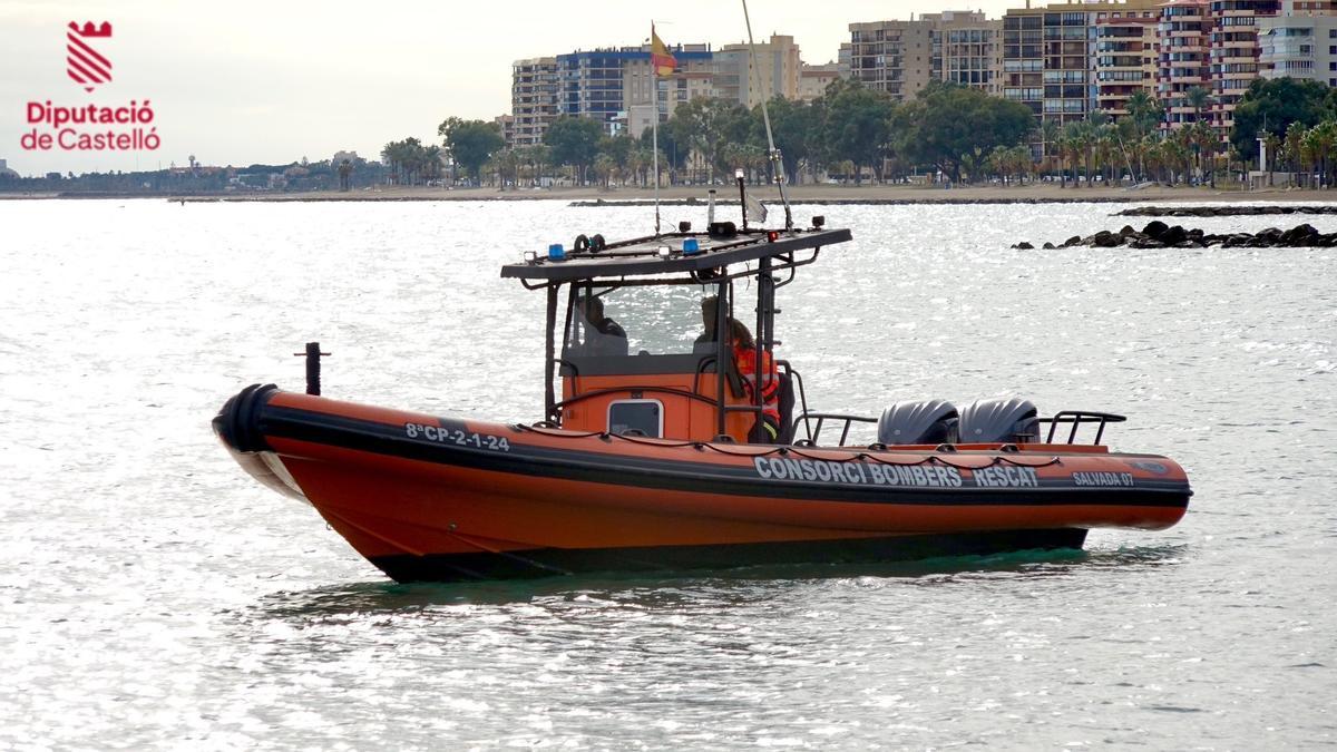 Embarcaciones movilizadas en la operación de búsqueda frente a la costa de Benicàssim