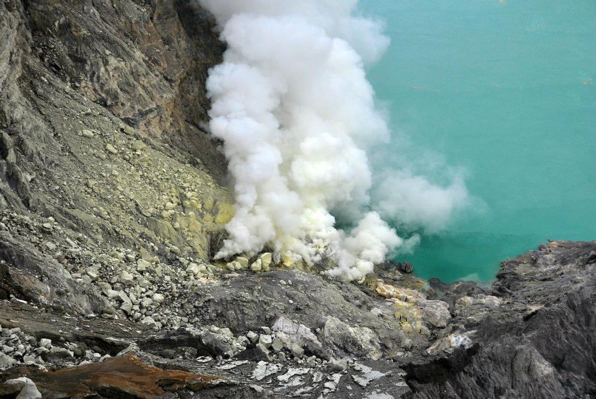 Kwah Ijen, volcan azul, indonesia