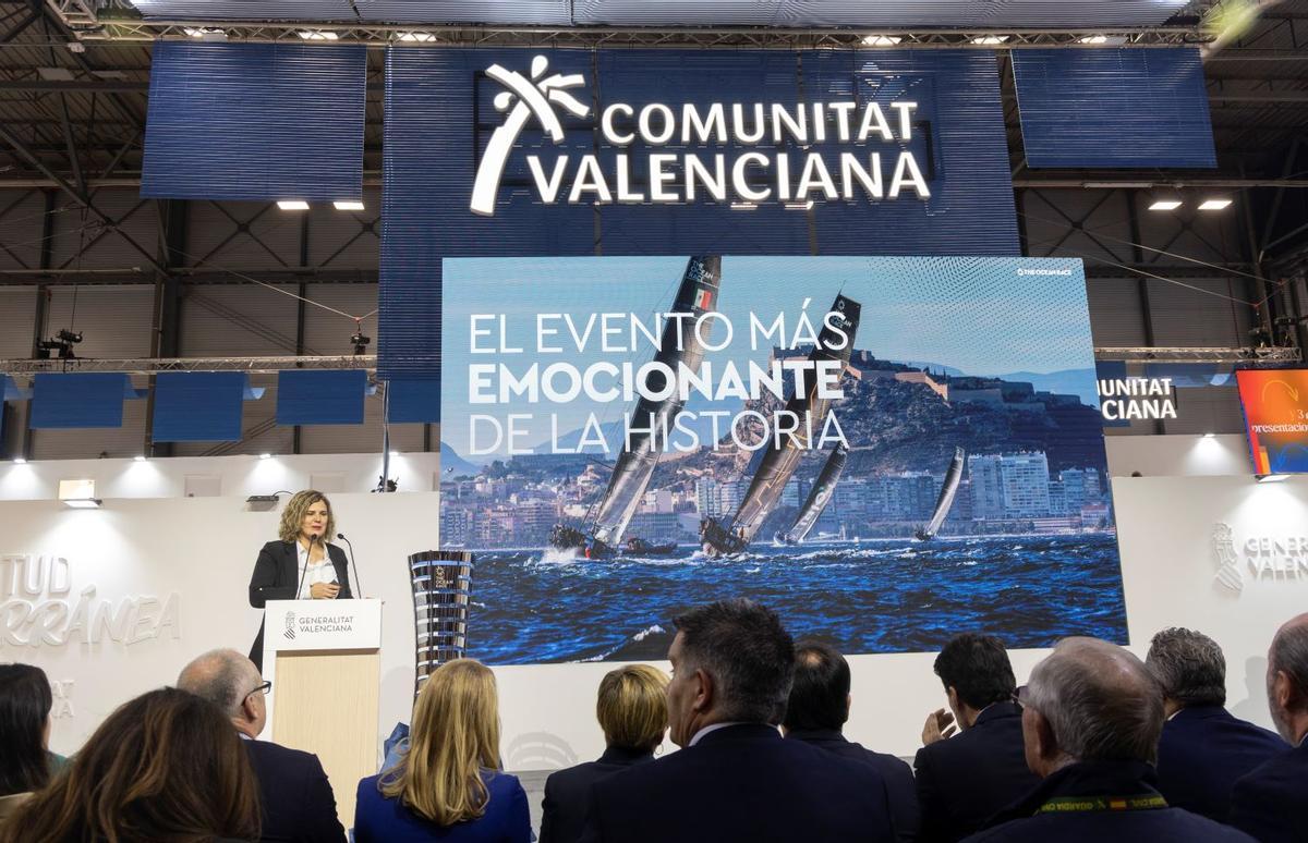 Un momento de la presentación de la regata en Fitur este pasado enero.