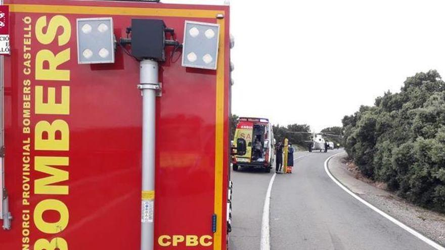 Los bomberos, al rescate de una senderista herida en Borriol