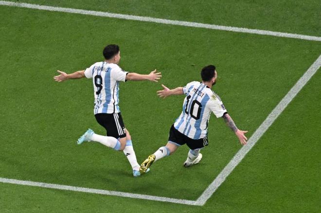 El gol de Messi ante México en el Mundial y la celebración de Argentina