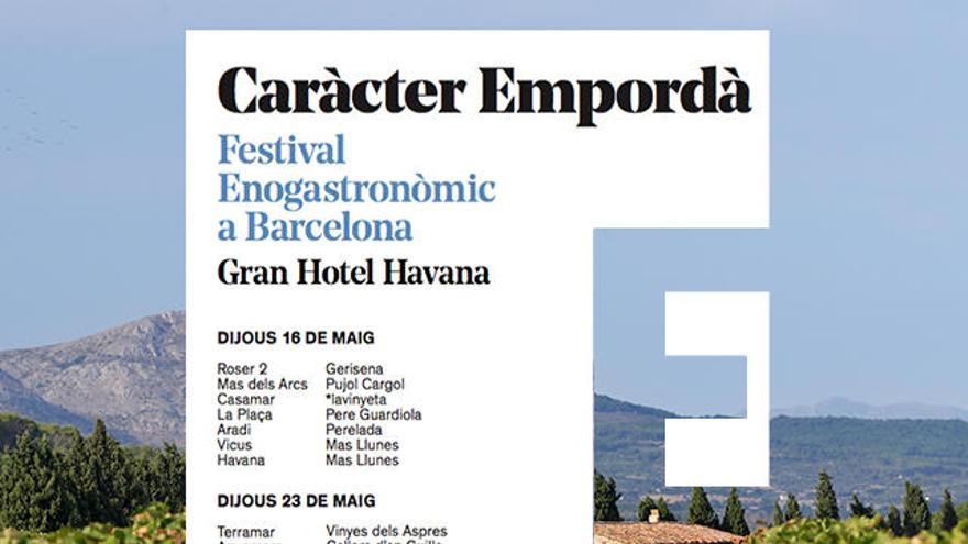 Cartell de la primera edició de Caràcter Empordà.