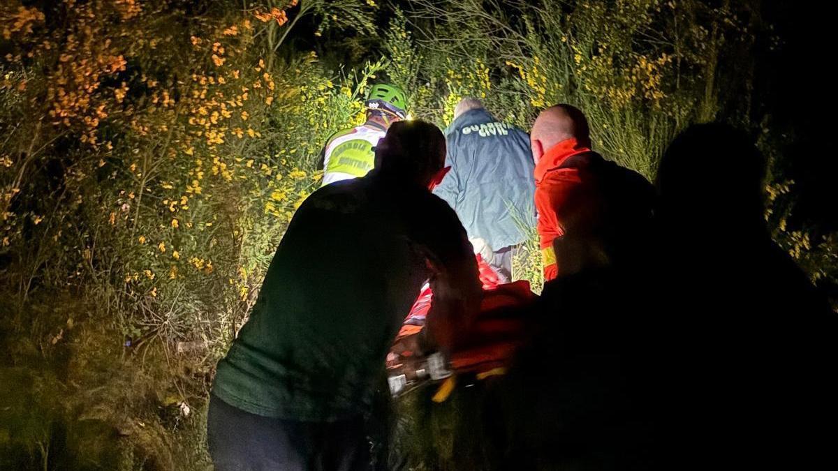 Así fue el complejo rescate de una mujer mayor en Pereiro de Aguiar