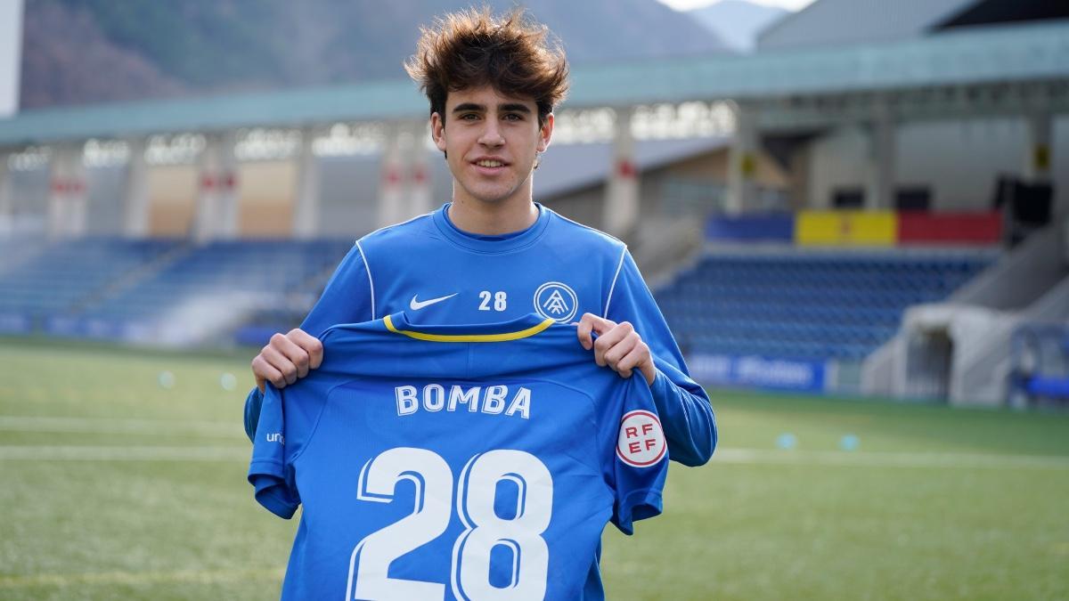 El central durante su primera convocatoria con el Andorra