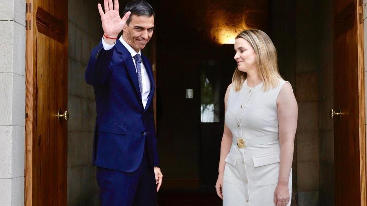 El último encuentro entre Marga Prohens y Pedro Sánchez en el Consolat.