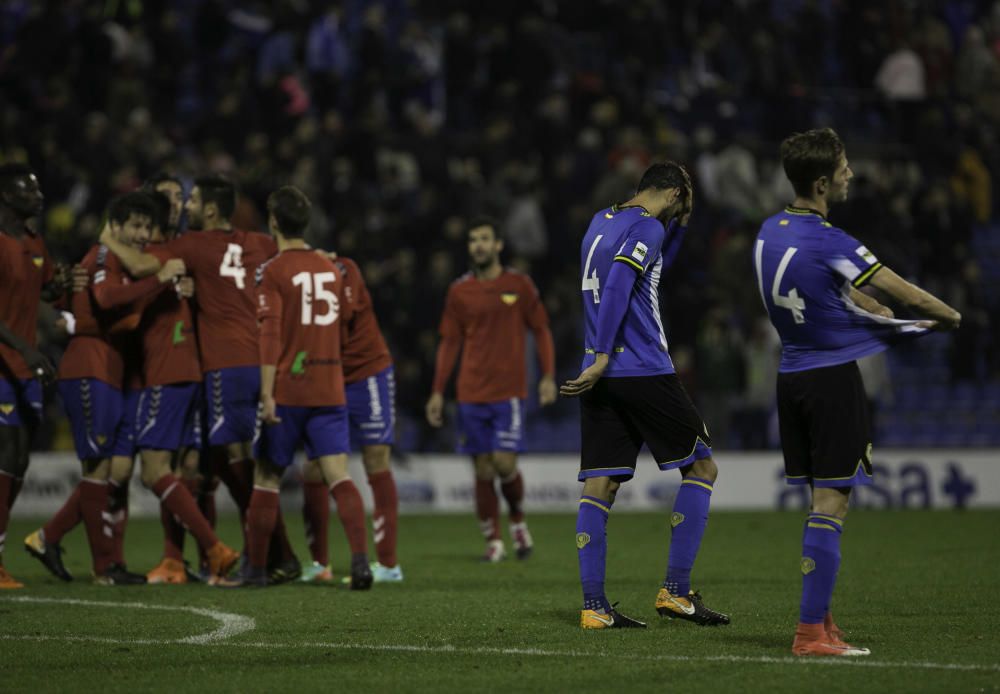 Dos errores del meta gaditano condenan al Hércules en su mejor partido de la temporada.