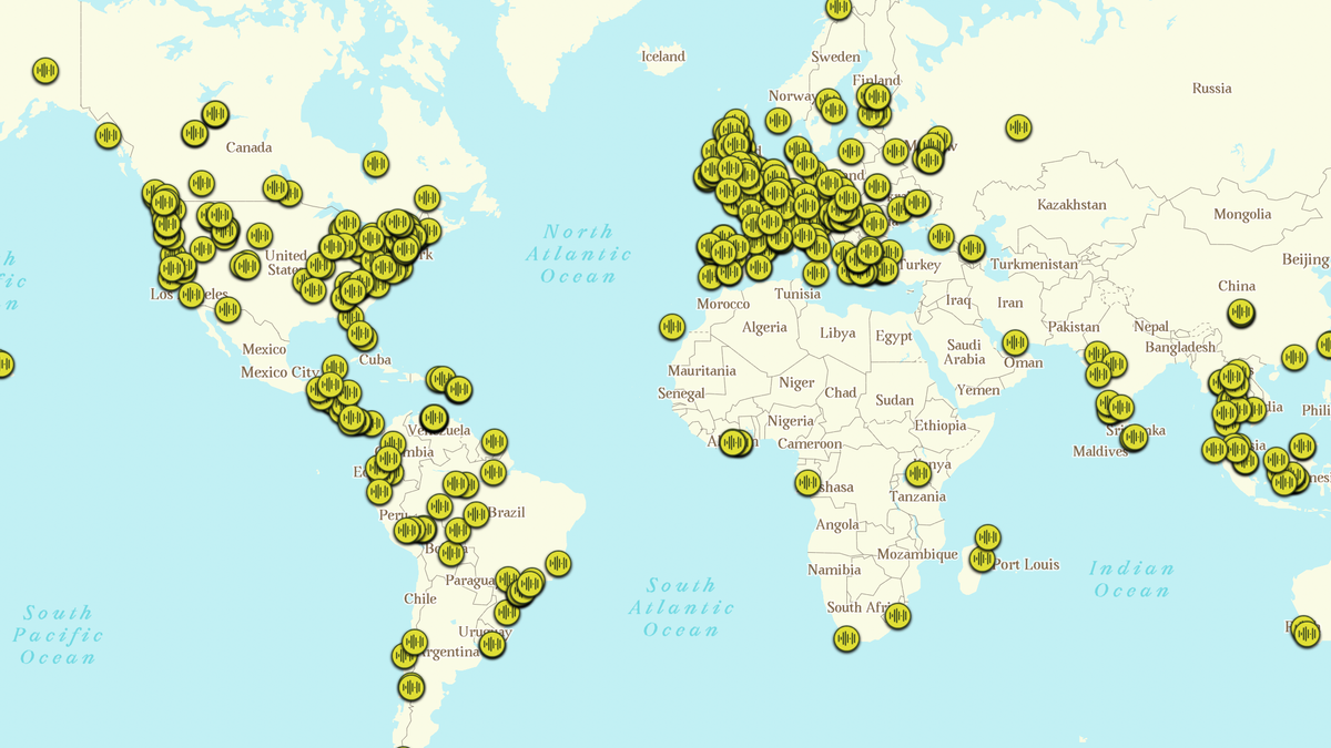 'Sounds of the forest': el mapa con los sonidos de los bosques de todo el mundo