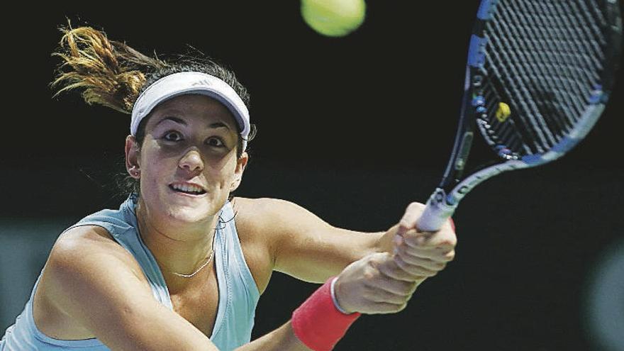 Garbiñe Muguruza, durante un partido esta temporada.