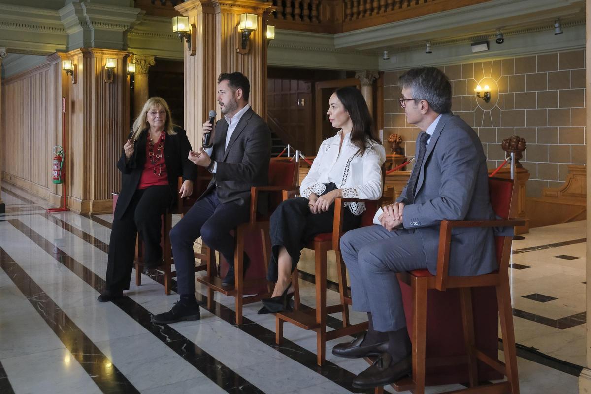 Isabel Costes, Jousé Iñiguez, Guacimara Medina y Zoilo Alemán.