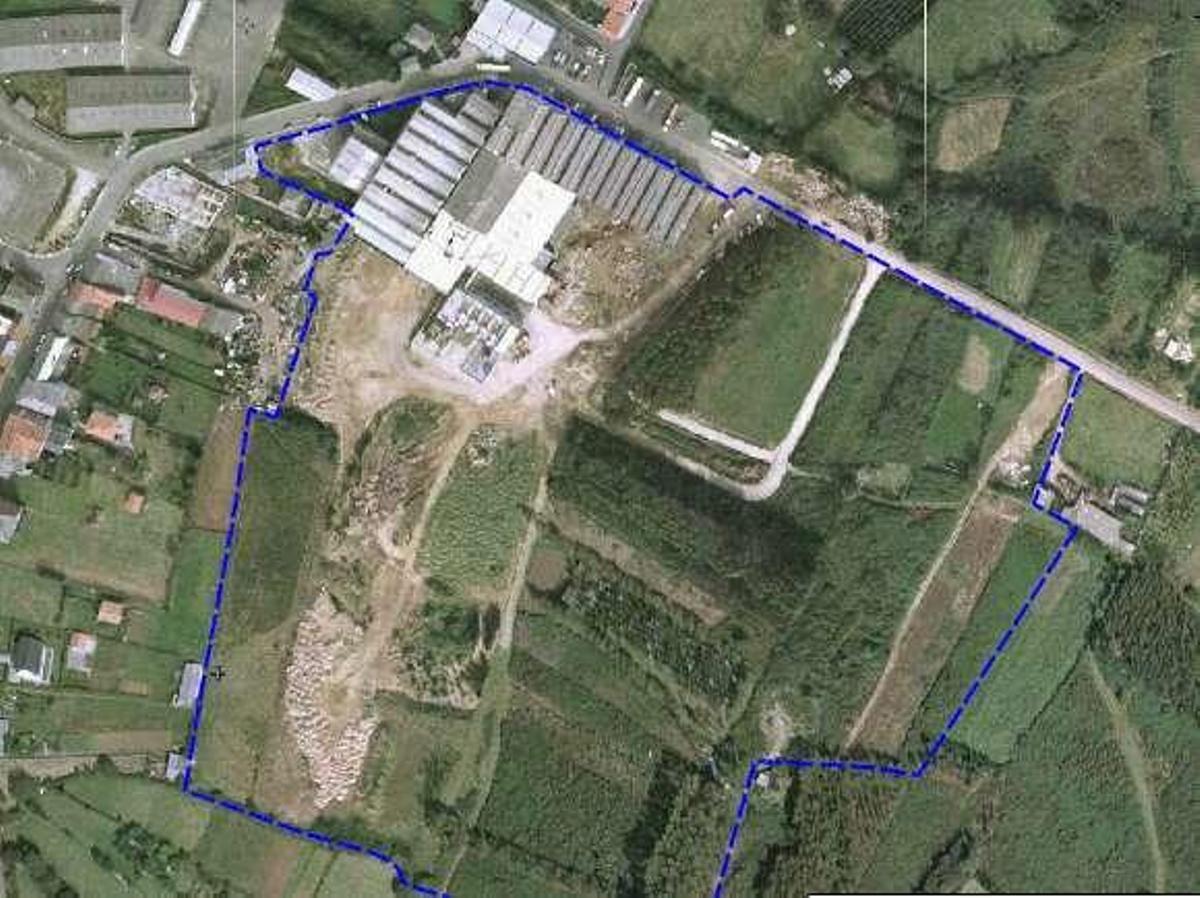 Sector urbanizable en el entorno de la maderera de Losán