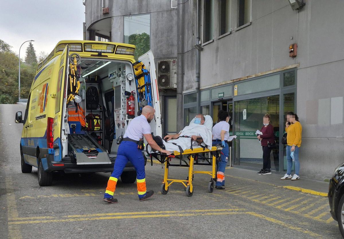 Imagen de la entrada de Urgencias de un hospital gallego.
