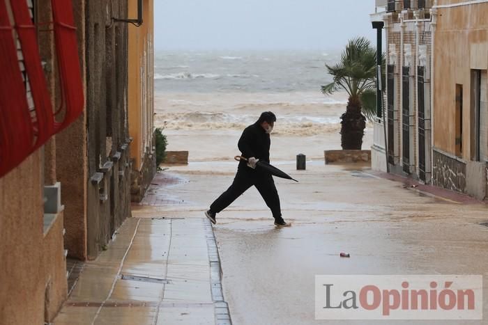 Temporal en Murcia: Los efectos de las lluvias en Los Alcázares y Cartagena