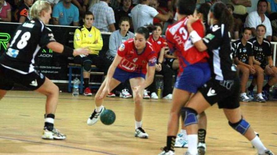 Imagen del partido entre el Mustang y el Mar Alicante.