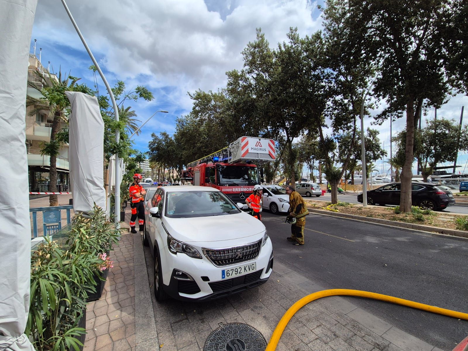 Incendio en un local del Paseo Marítimo de Palma