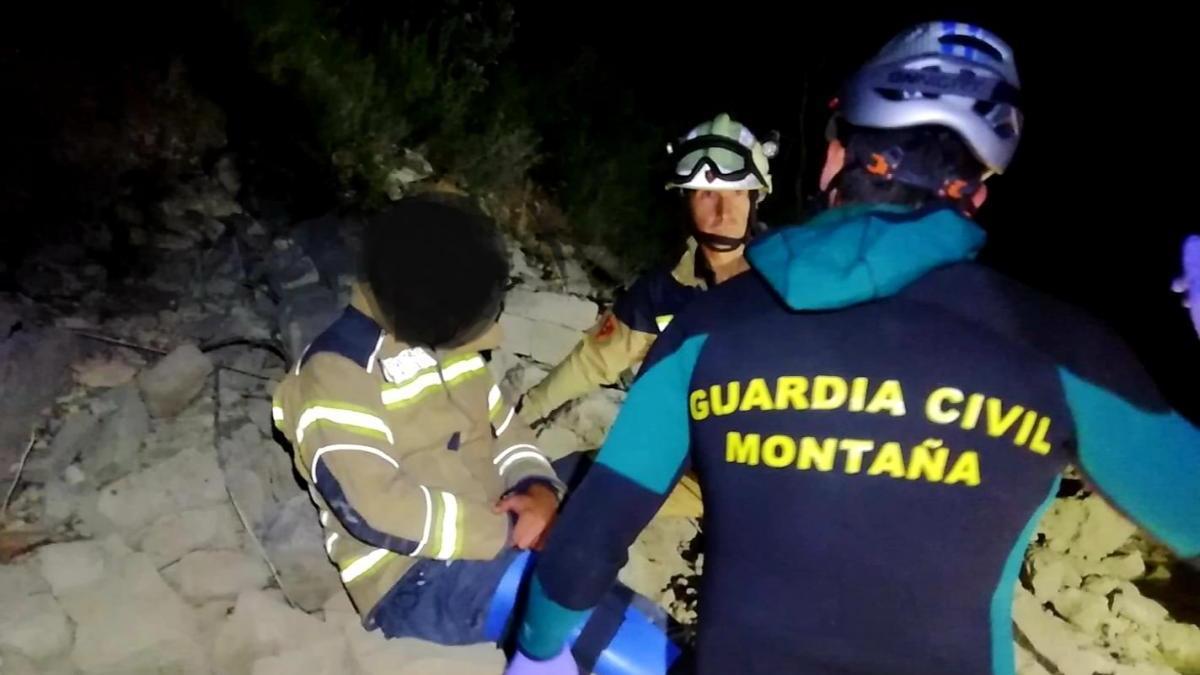 Evacuado un senderista tras sufrir una caída en el entorno del embalse de Torcas