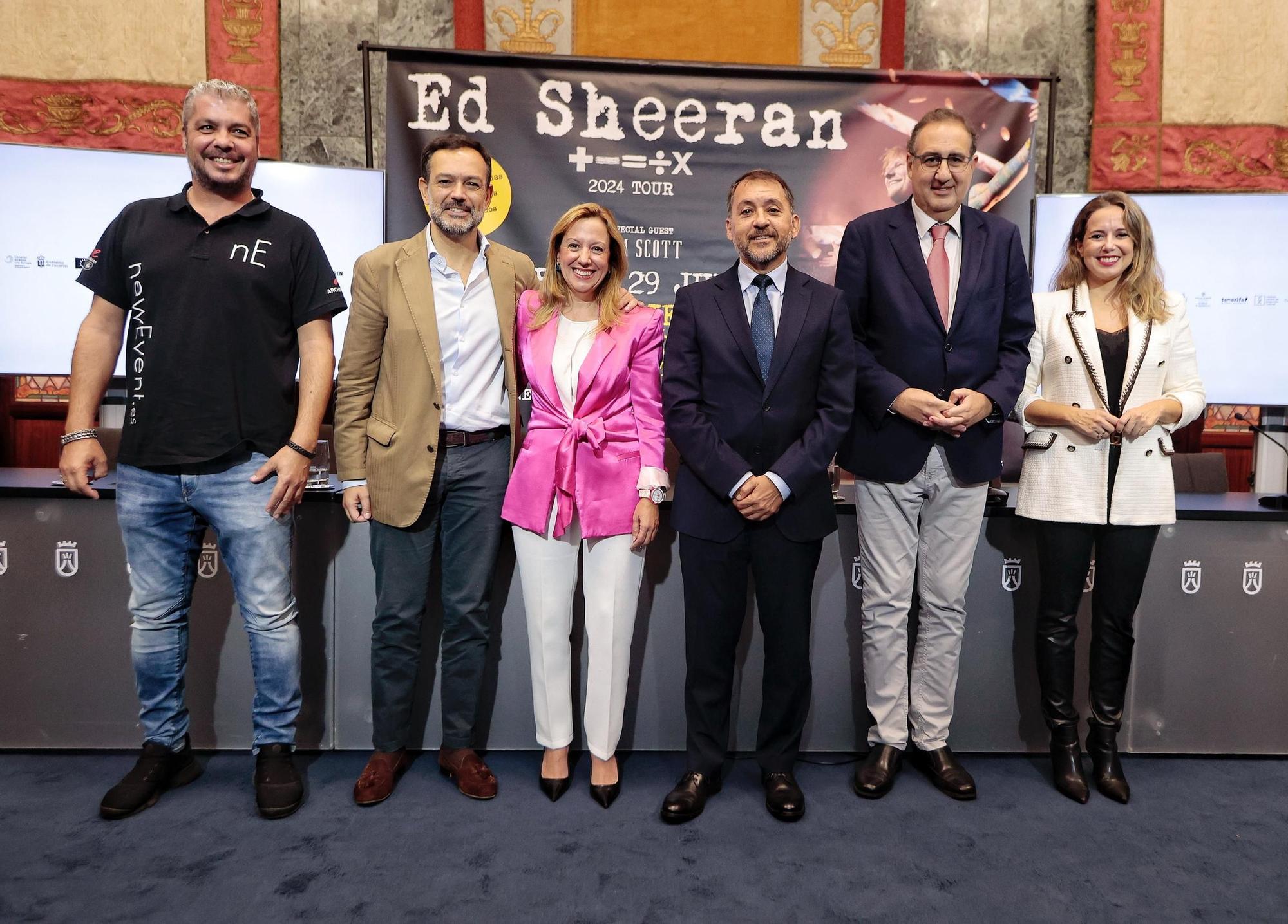 Presentación del concierto de Ed Sheeran en Tenerife