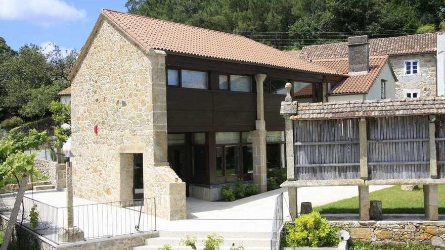 Vista de una casa rural en Galicia.