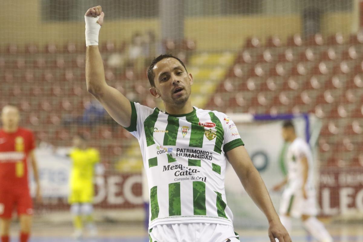 Caio César, tras su gol.