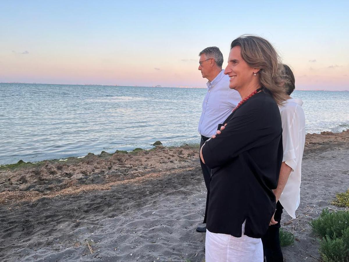 Teresa Ribera visita el Mar Menor Teresa Ribera visita el Mar Menor
