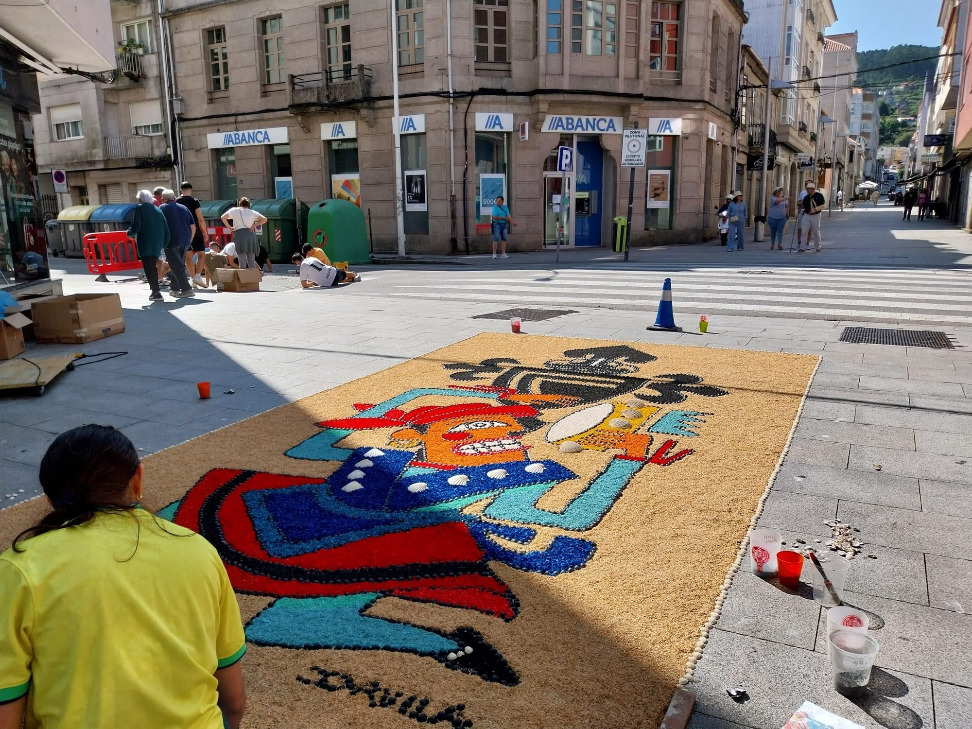 La fiesta de las alfombras florales del Corpus en Bueu (II)