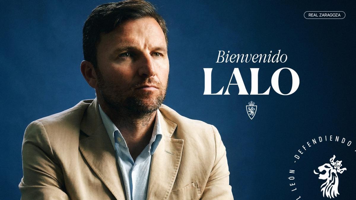 Lalo, en el anuncio del club de su regreso.